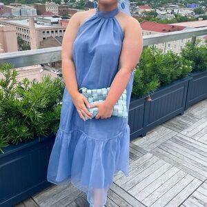 Maeve blue midi dress